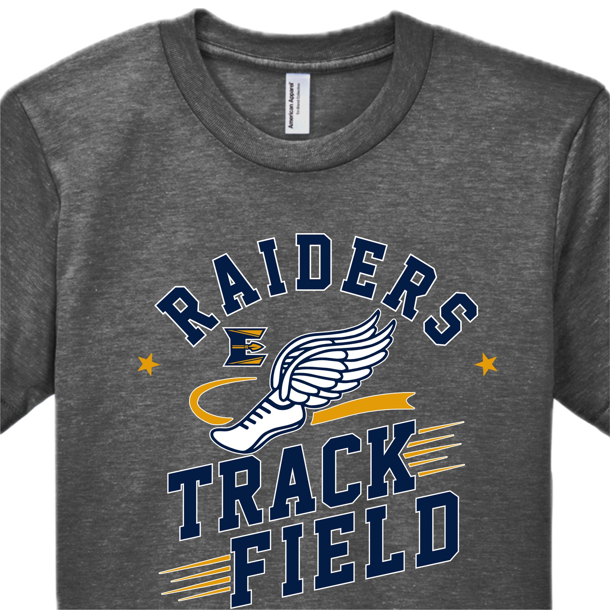 ETFSH02-01 Ath Grey Short Sleeve Soft Tee