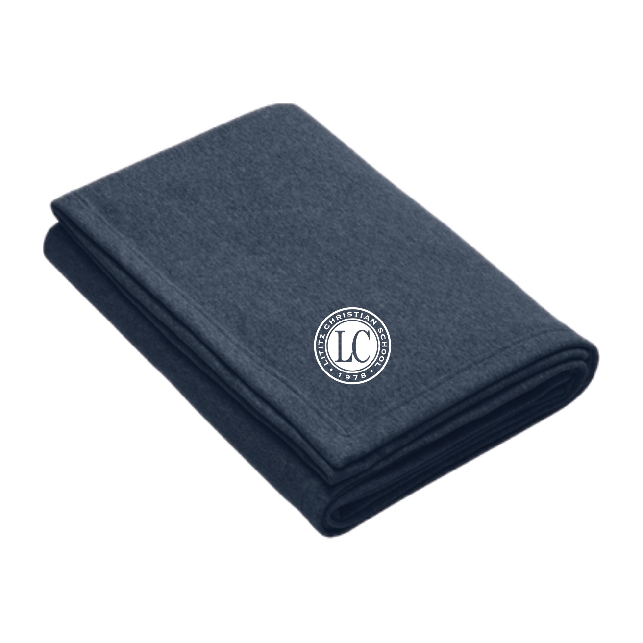 LCS101 - Heather Navy Sweatshirt Blanket