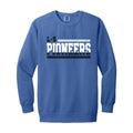 LSHHSH01 - 18 Flo Blue LS PIONEERS Comfort Colors Crewneck Sweatshirt