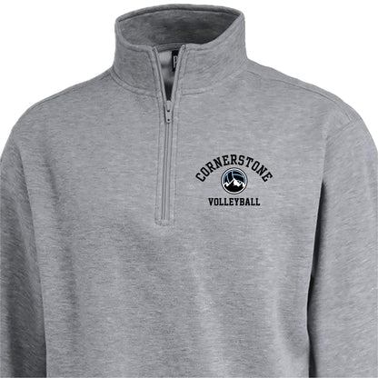 CVCSH01 - 17 Grey 1/4 Zip Sweatshirt