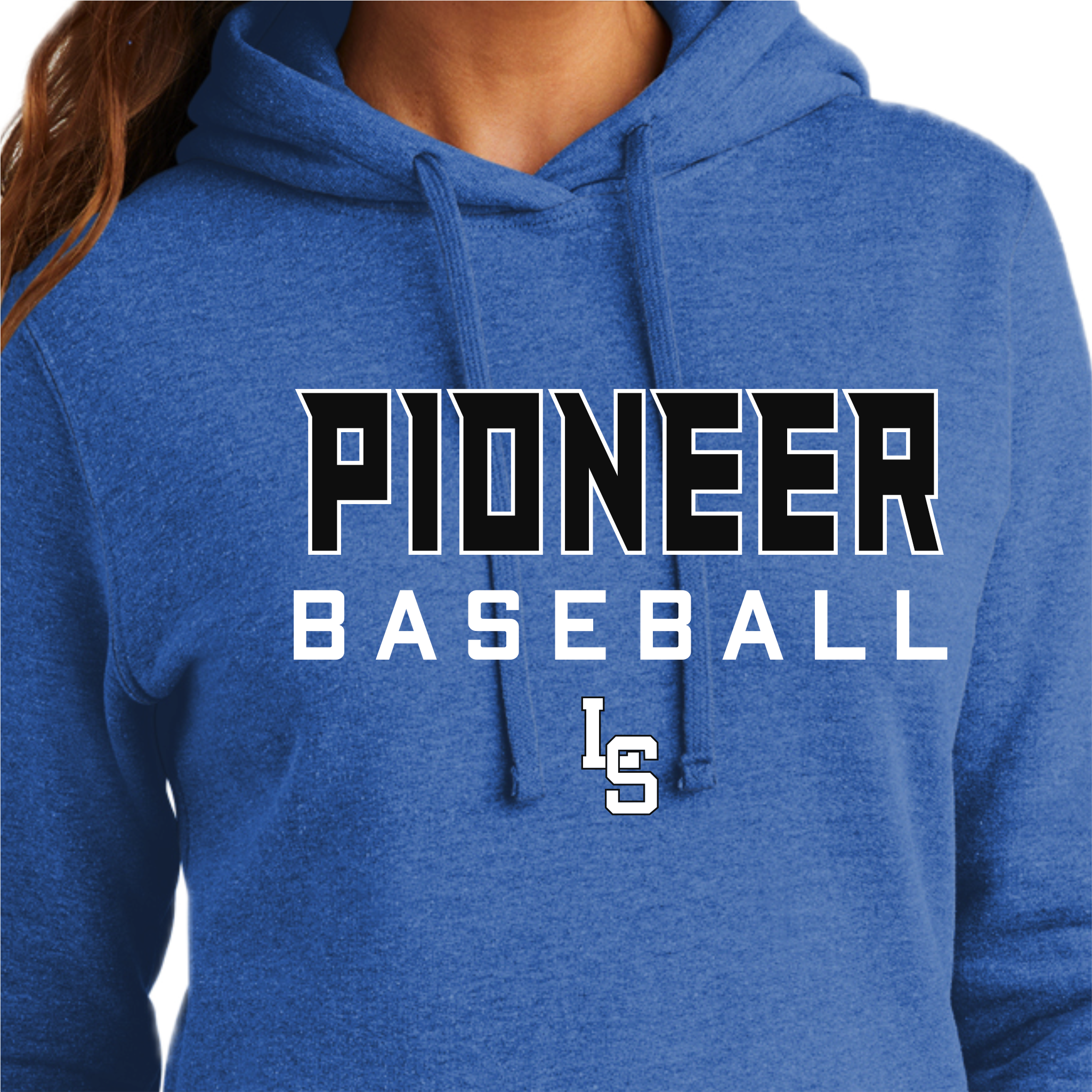 PBSH001 - 14 Ladies Heather Royal Fleece Sweatshirt