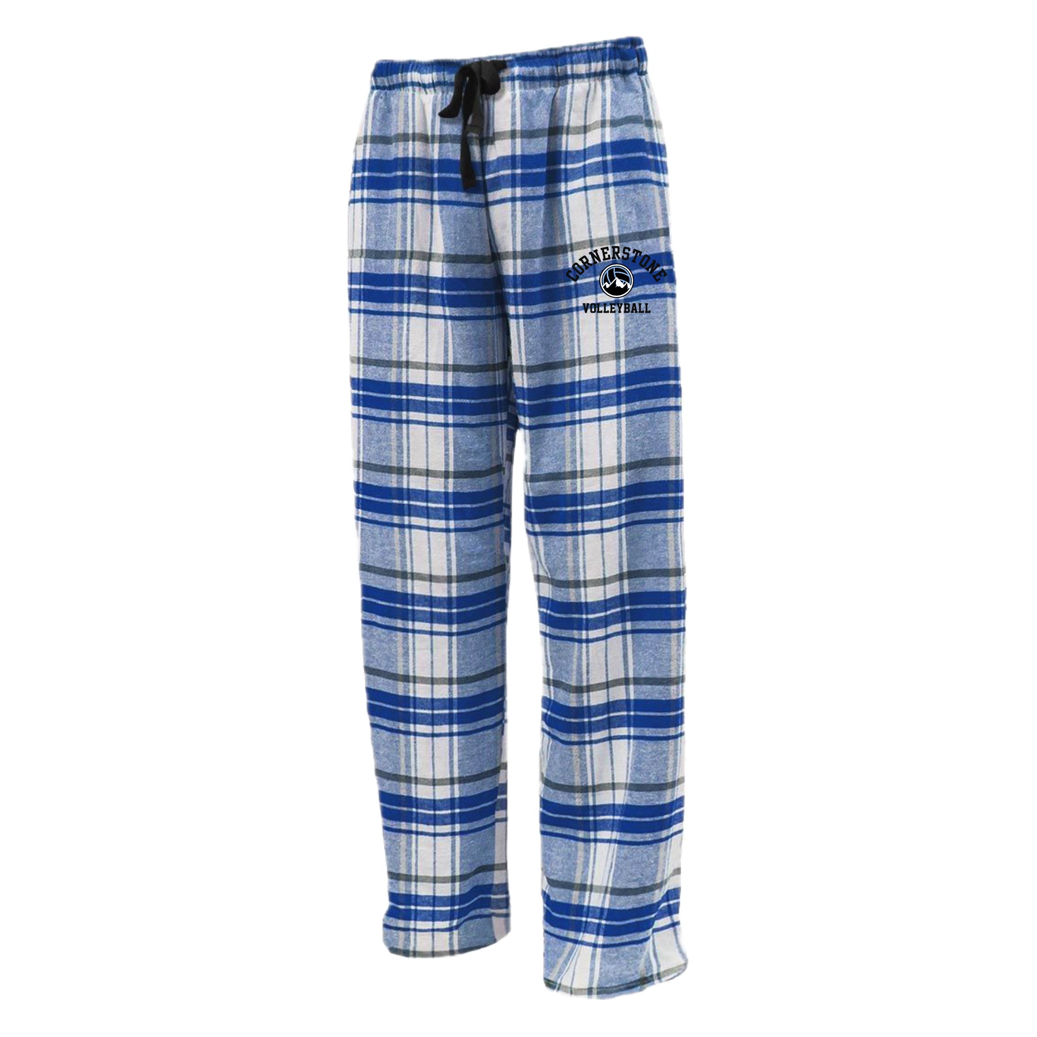 CVCSH02 - 19 White/Royal Flannel Pant