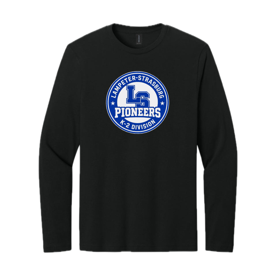LSLAMELSH01 - 31 Black Circle Long Sleeve Soft T-Shirt