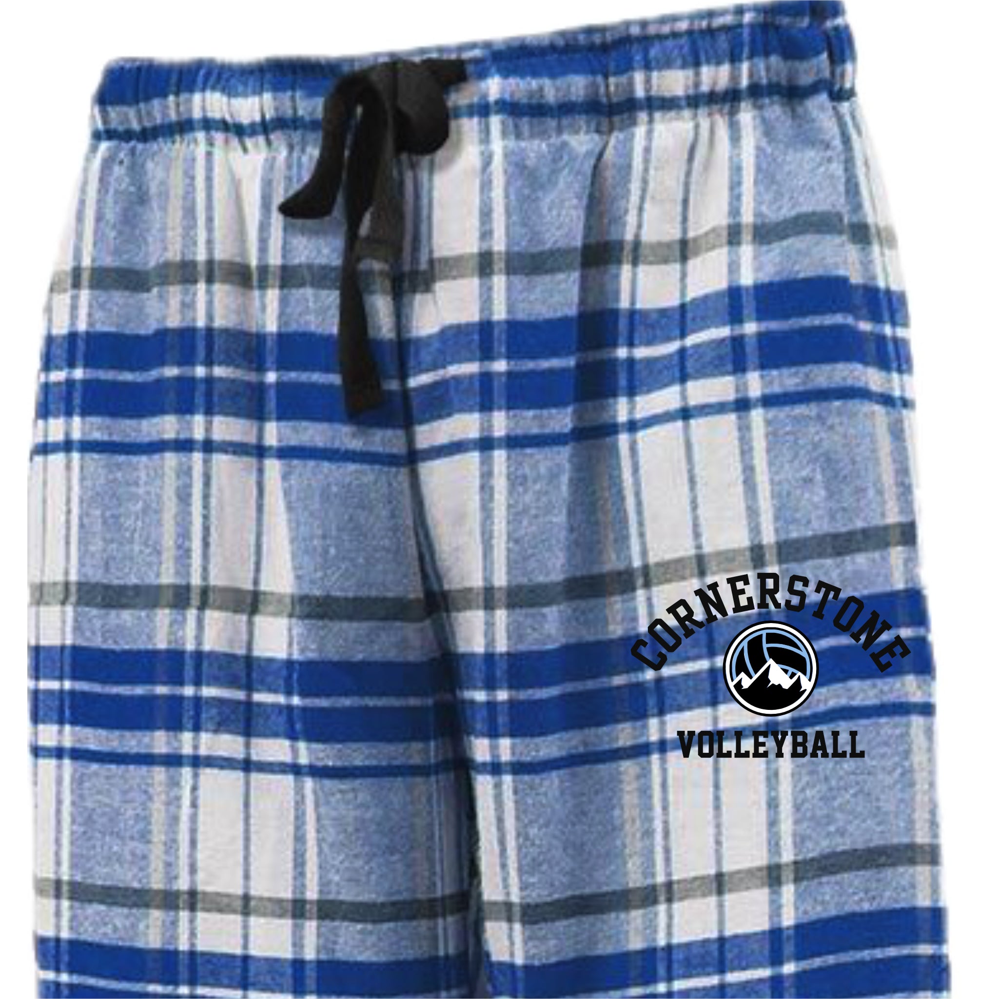 CVCSH02 - 19 White/Royal Flannel Pant