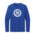 LSLAMELSH01 - 32 Royal Blue Circle Long Sleeve Soft T-Shirt
