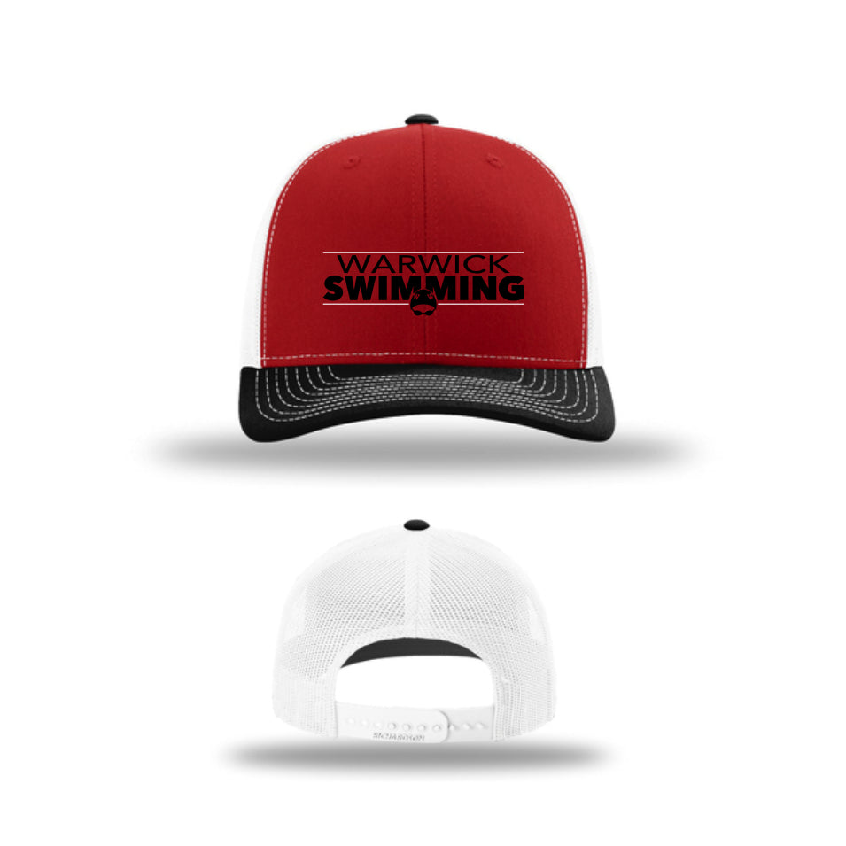 WARSWSH01-35 Red/White/Black Richardson Trucker Cap