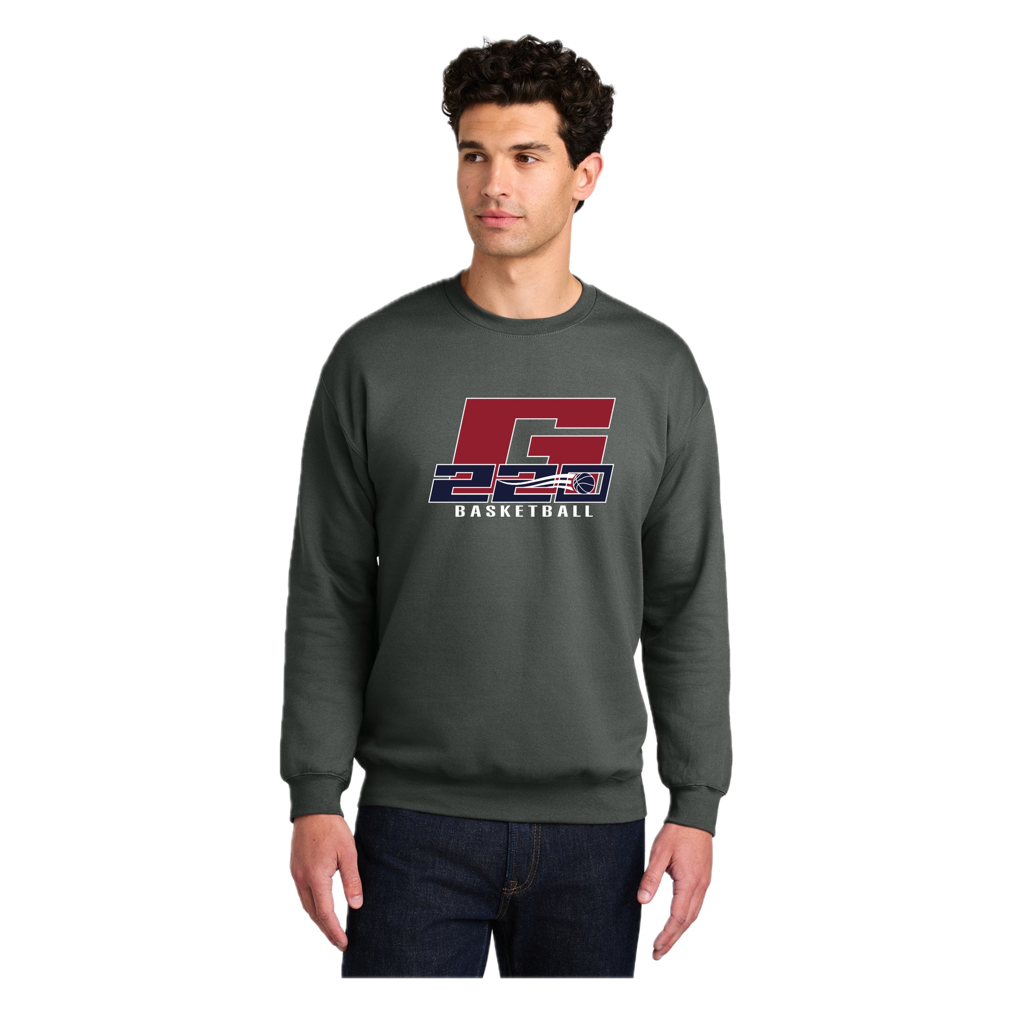 G220B0325-14 Charcoal Crewneck Sweatshirt