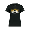 LMHSOCSH01 - 08 Ladies Black Performance Short Sleeve Tee