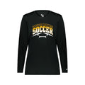 LMHSOCSH01 - 16 Ladies Black Performance Long Sleeve Tee