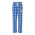 LSLAX01 -37 Royal / Silver Ladies Flannel Pant
