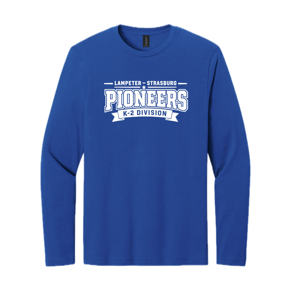 LSLAMELSH01 - 36 Royal Blue Pioneers Long Sleeve Soft T-Shirt