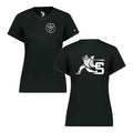 LSBSH04 - 23 Swinging Pio Ladies Black Performance Short Sleeve Tee
