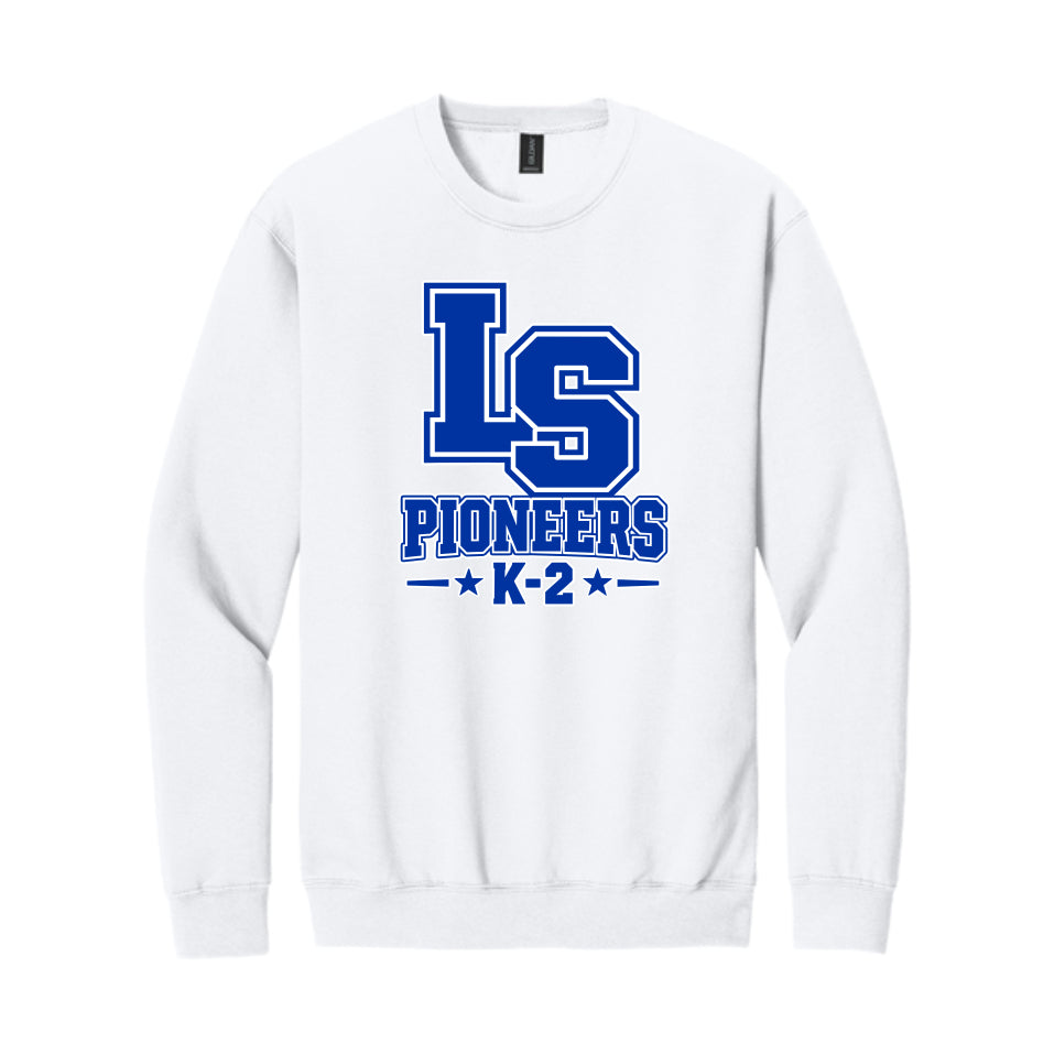 LSLAMELSH01 - 49 White LS Crewneck Sweatshirt