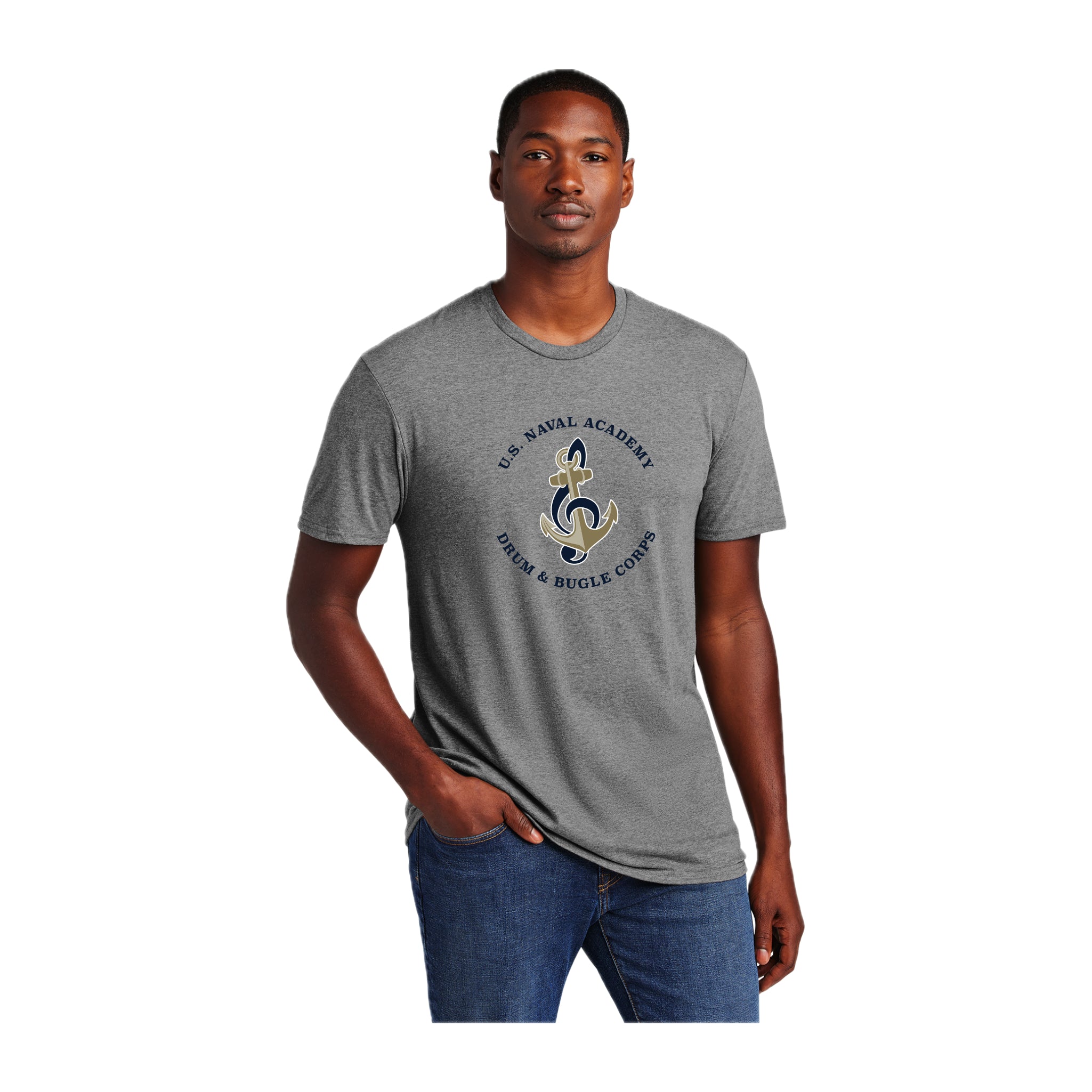 USNASH01-02 Grey Anchor Short Sleeve Tee