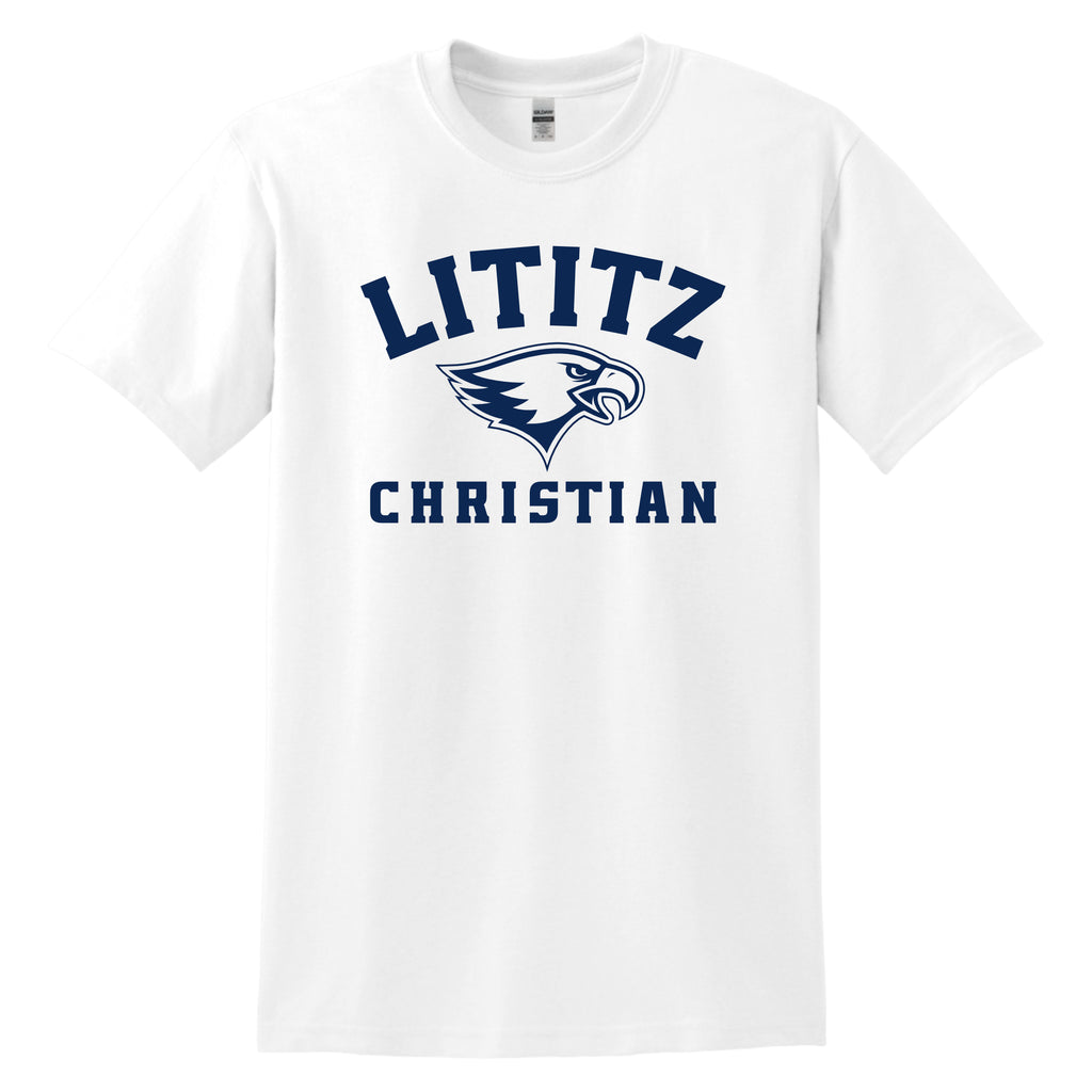 LCS001 - White Short Sleeve Logo Tee