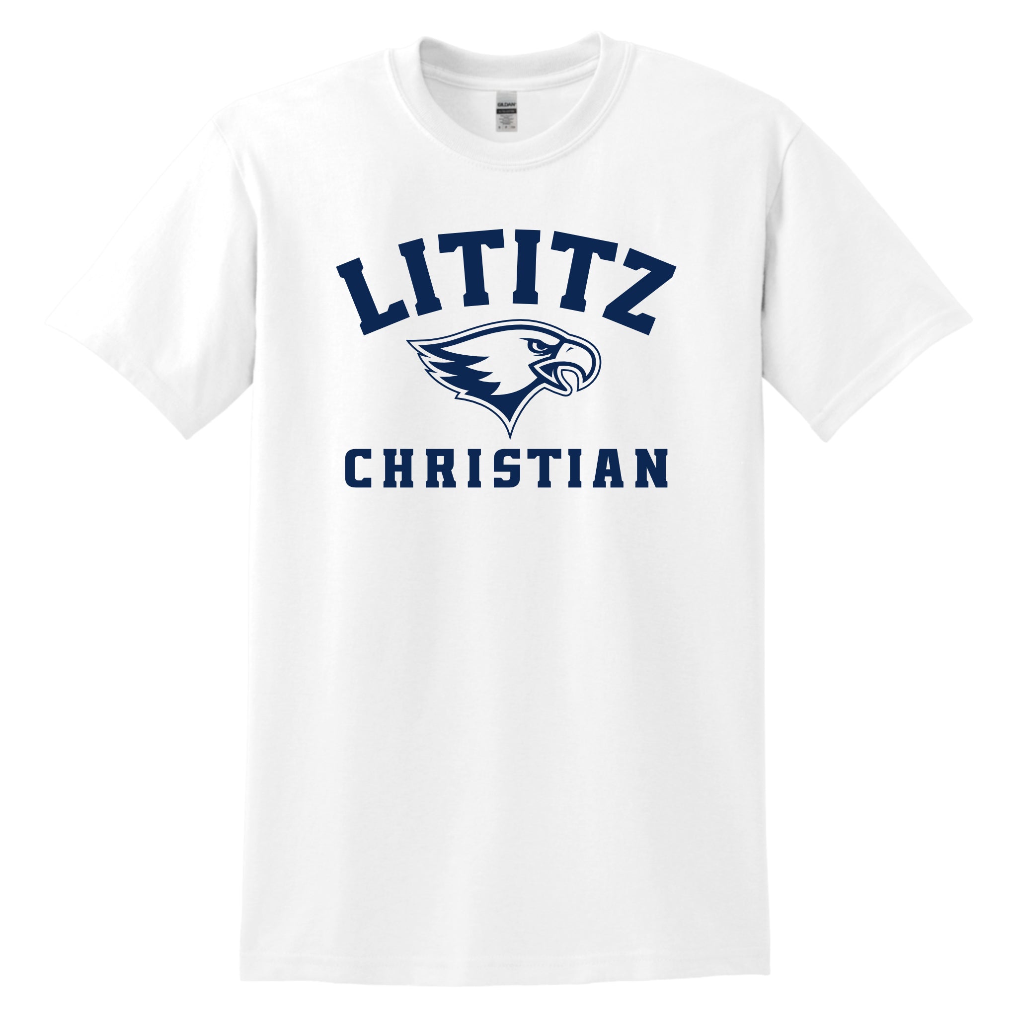 LCS001 - White Short Sleeve Logo Tee