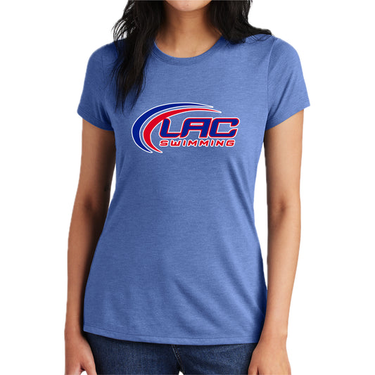 LACSH005 02 Maritime Frost Women's Triblend Short Sleeve Tee