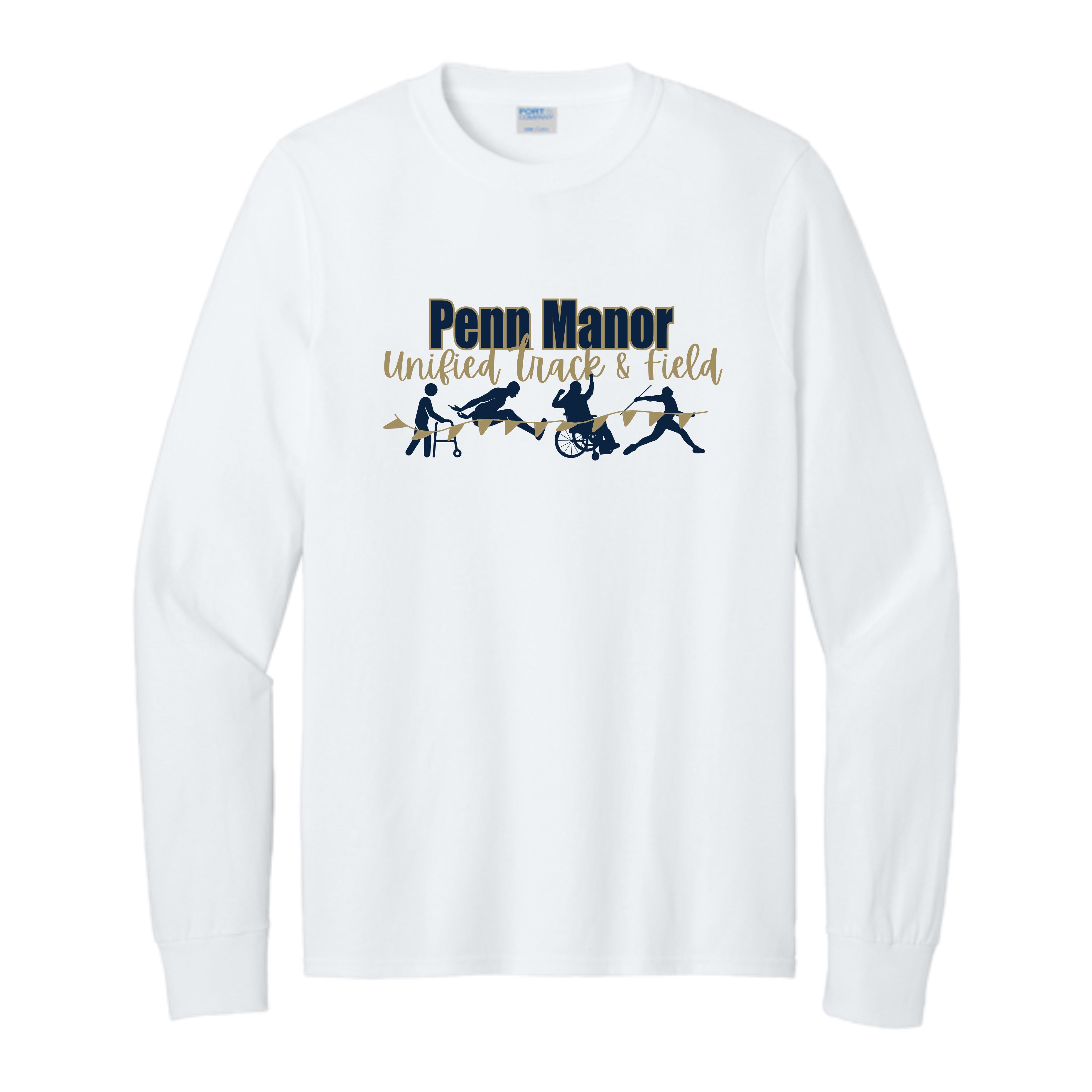 PMUNSH01 - 06 White Long Sleeve Tee