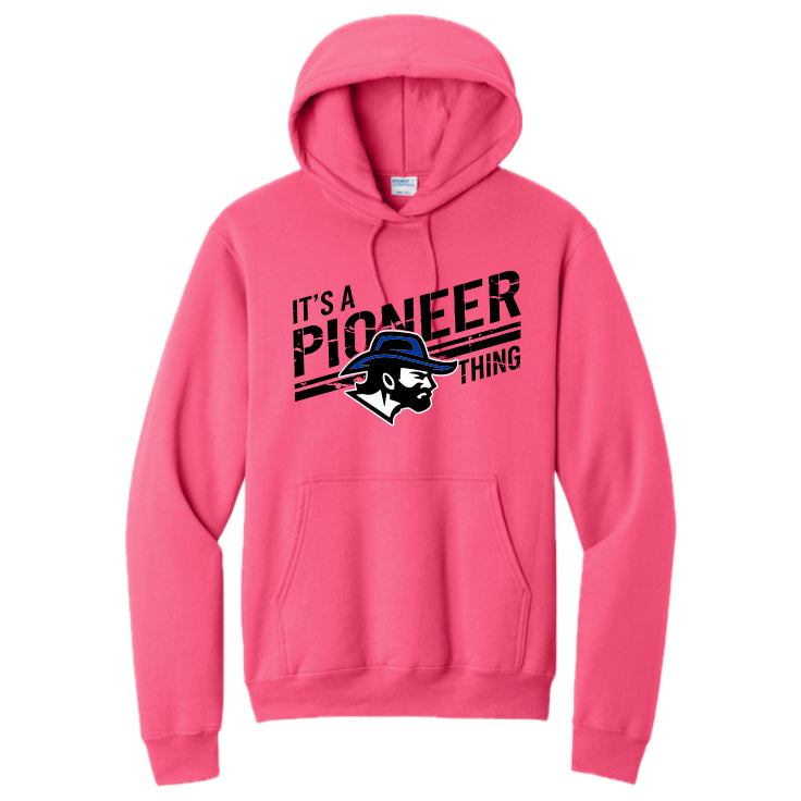 LSHHSH01 - 29 Neon Pink PIO THING Hooded Sweatshirt