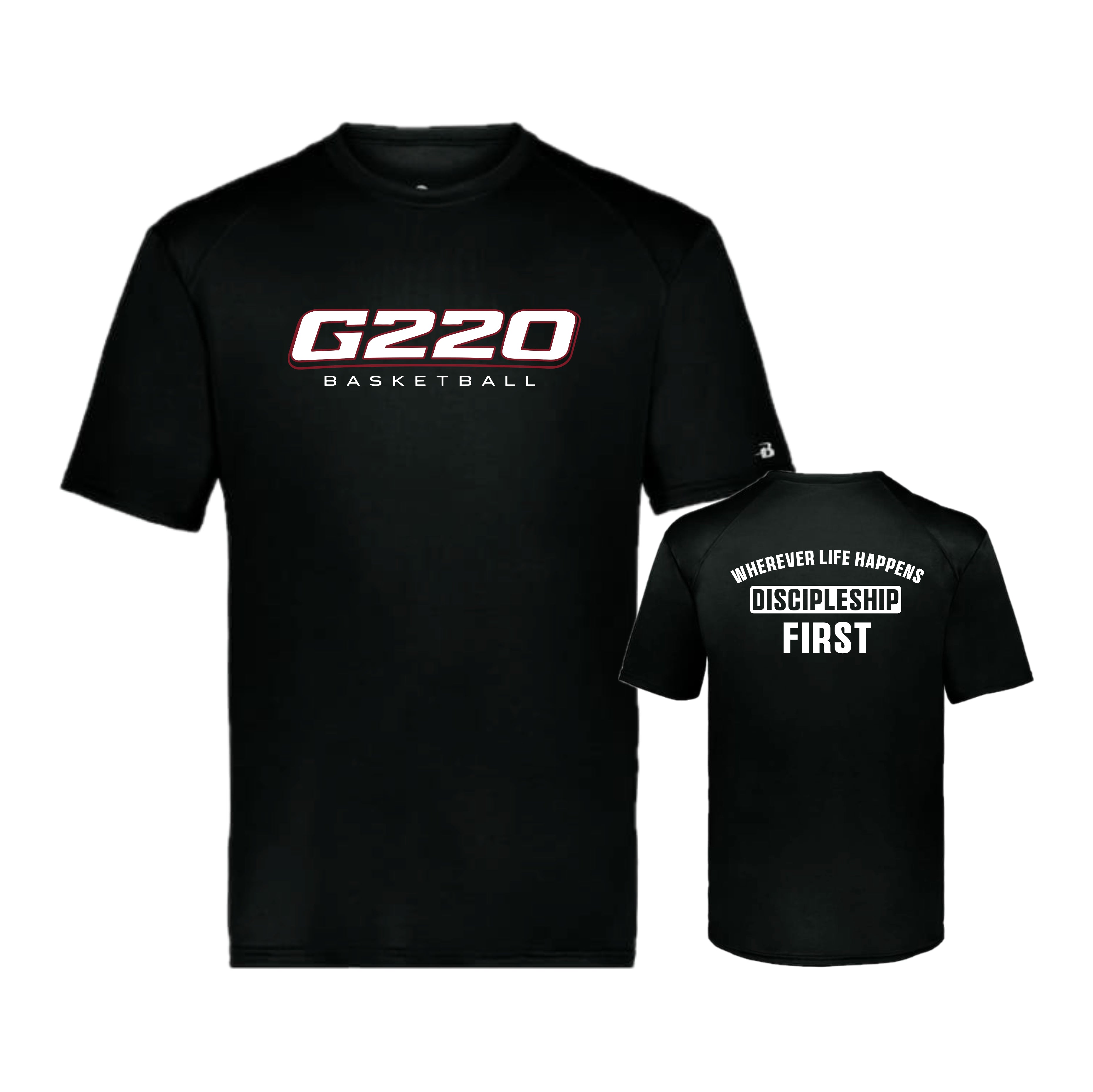 G220SH02 08 Black Performance Short Sleeve Tee