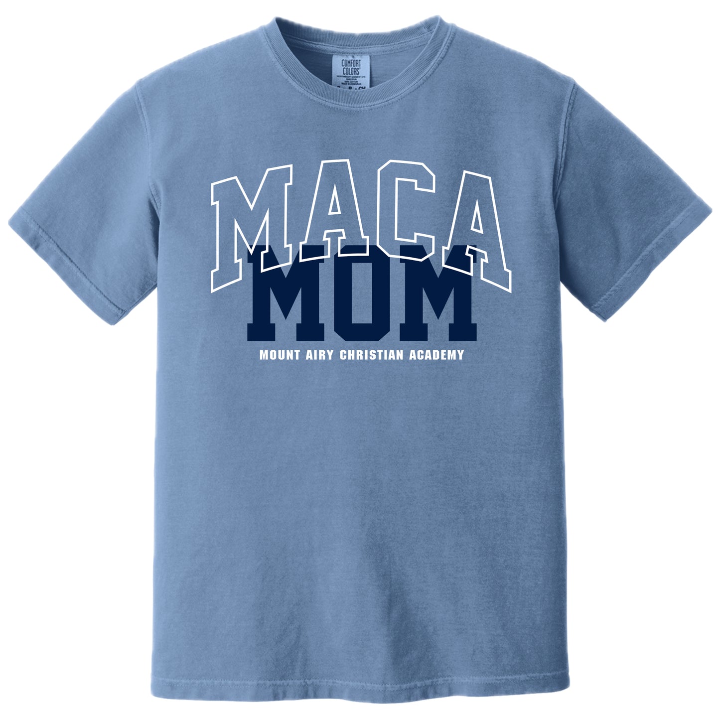 MACA027 - Comfort Colors ® Washed Denim Short Sleeve Mom Tee