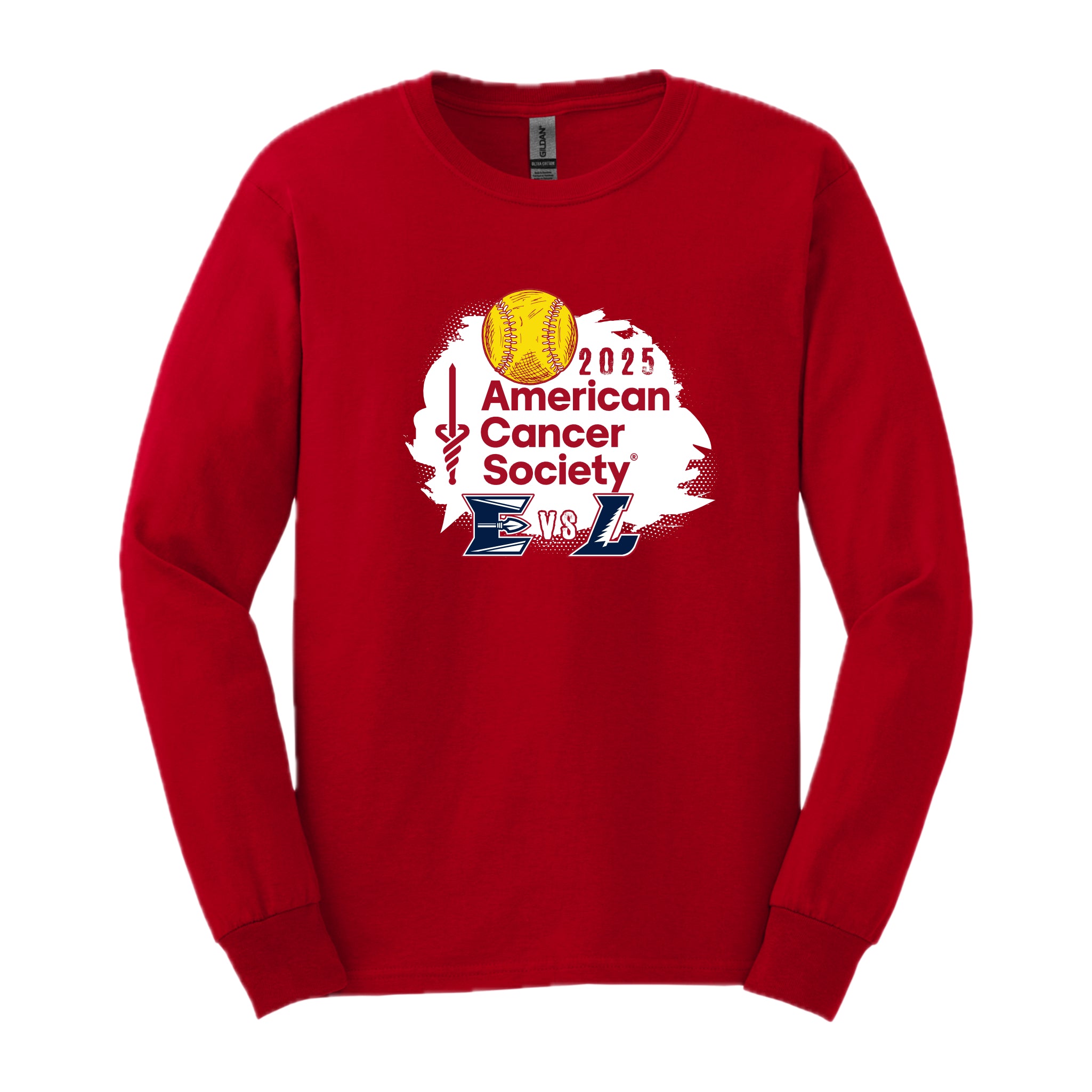 ESB0325-04 Red Elco Lebanon ACS Logo Long Sleeve