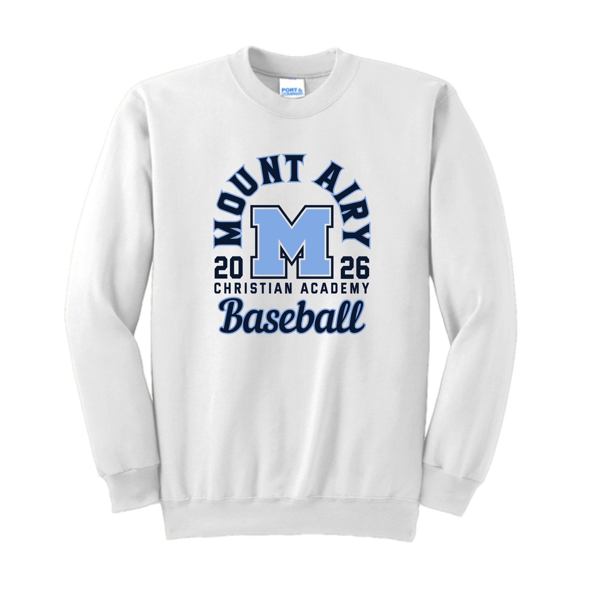 MACASP26-11 Baseball Crew Sweatshirt