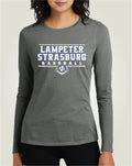 LSYB01 - 013 Heathered Charcoal Ladies Long Sleeve Tee