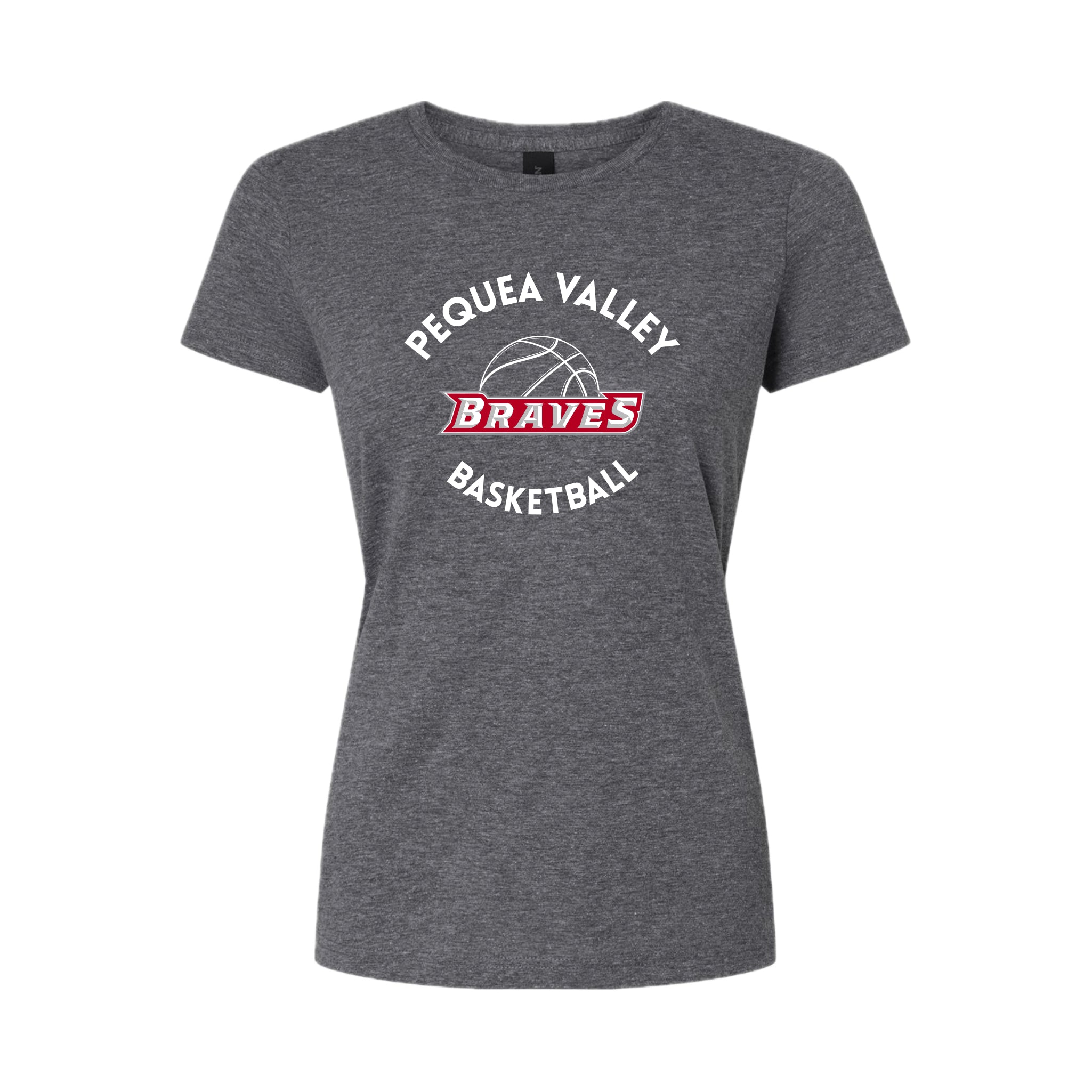PVBSH01-02 Ladies Graphite Heather Short Sleeve Tee