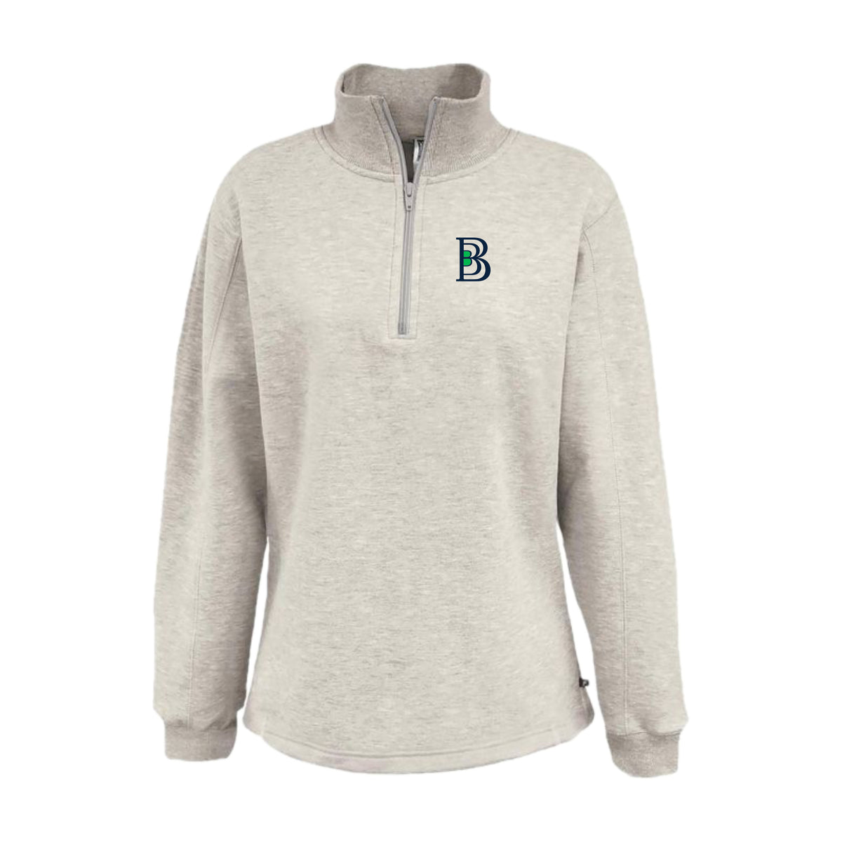BTBSH04 - 34 Women's Vintage Heather B Fleece 1/4 Zip