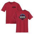 HHSH03-3  Heathered Red Short Sleeve Tee