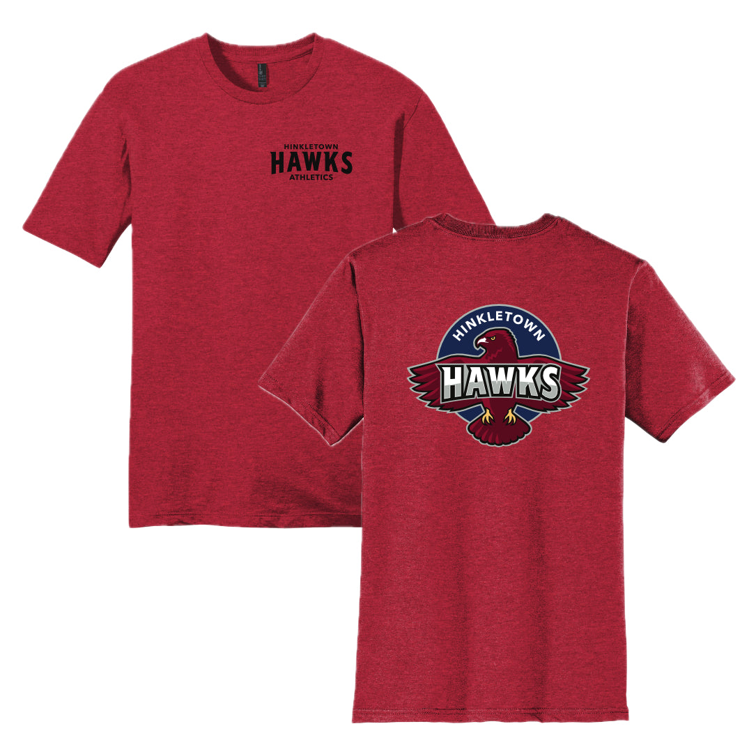 HHSH03-3  Heathered Red Short Sleeve Tee