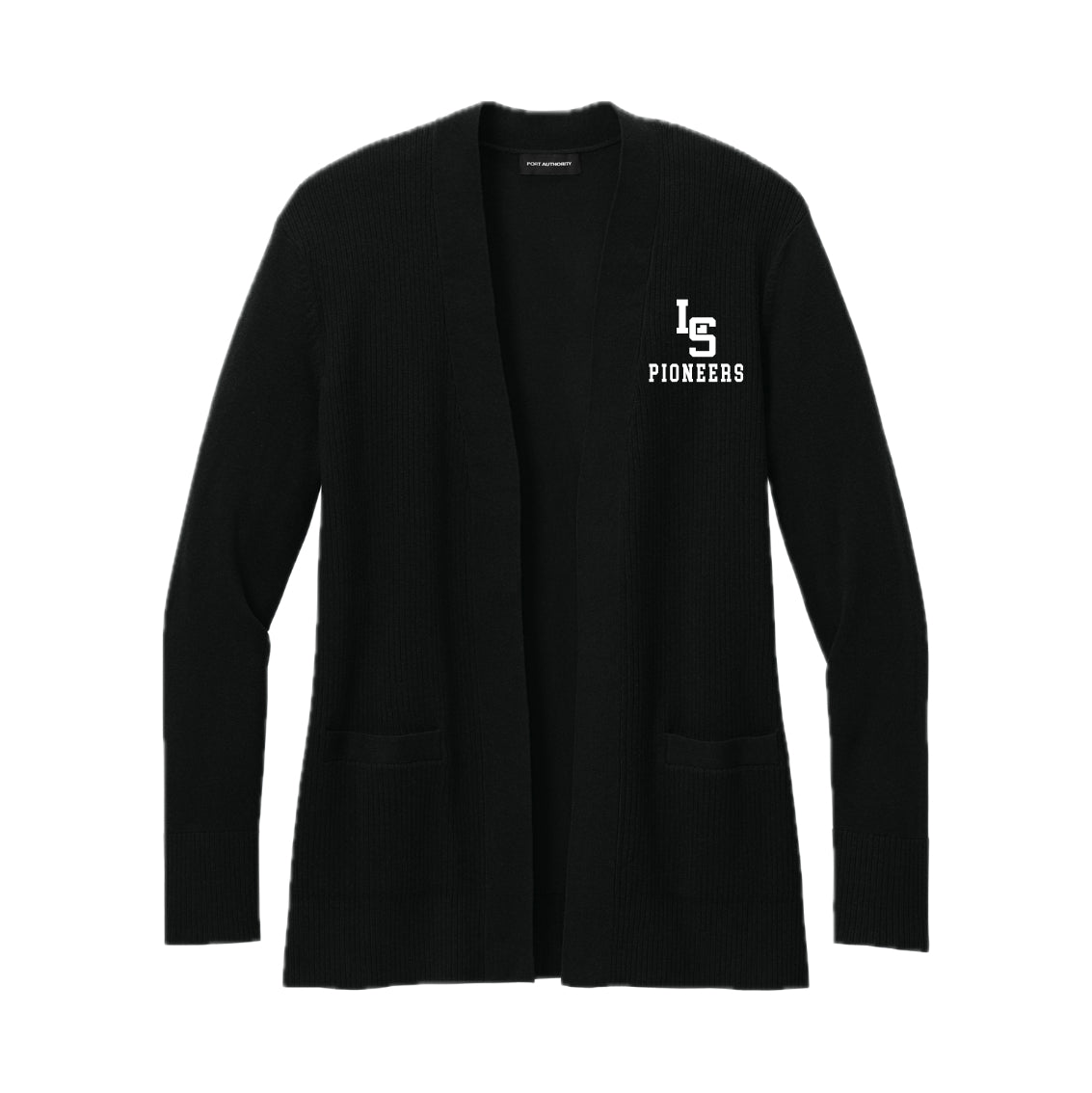 LSHSPTO1-15 Black Open Front Cardigan Sweater