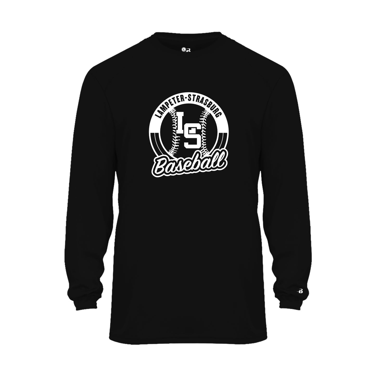 LSY0225-B07 Black Baseball Performance Long Sleeve