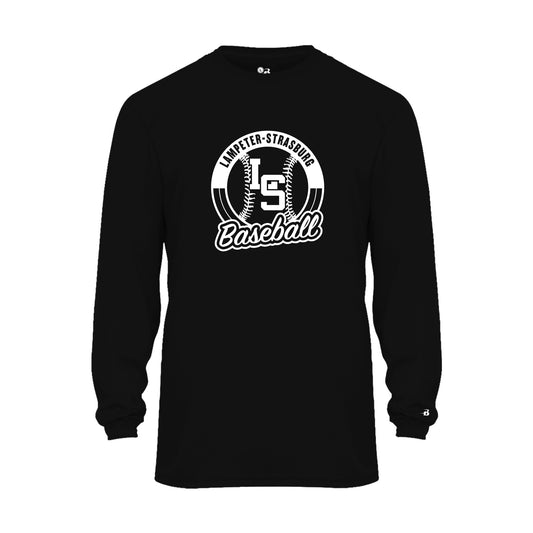 LSY0225-B07 Black Baseball Performance Long Sleeve