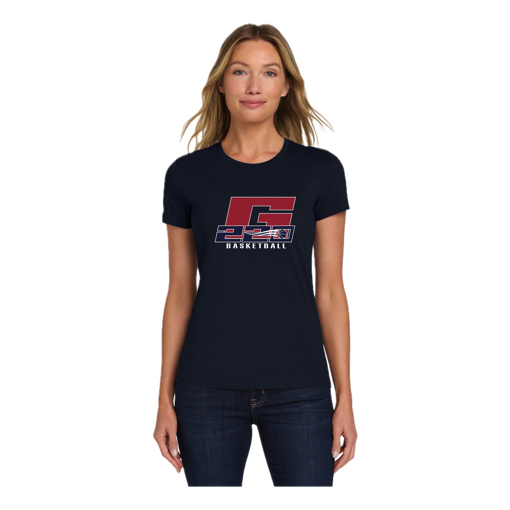 G220B0325-02 Navy Women's Short Sleeve Tee