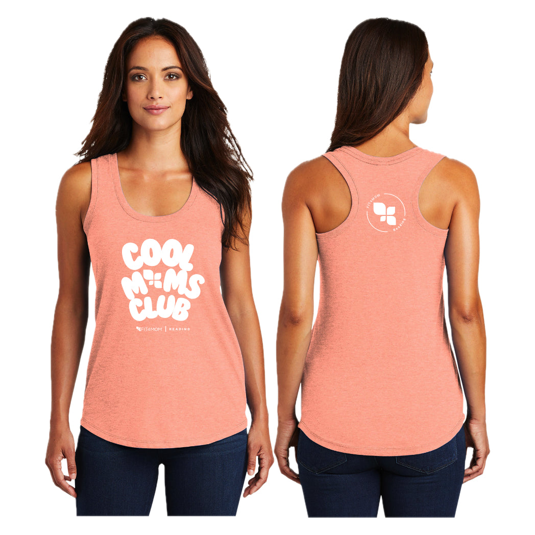 F4MSH-03 Heathered Dusty Peach Racerback Tank