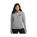LSHS0225-25  Nike Women's Dk Grey Heather 1/4 Zip