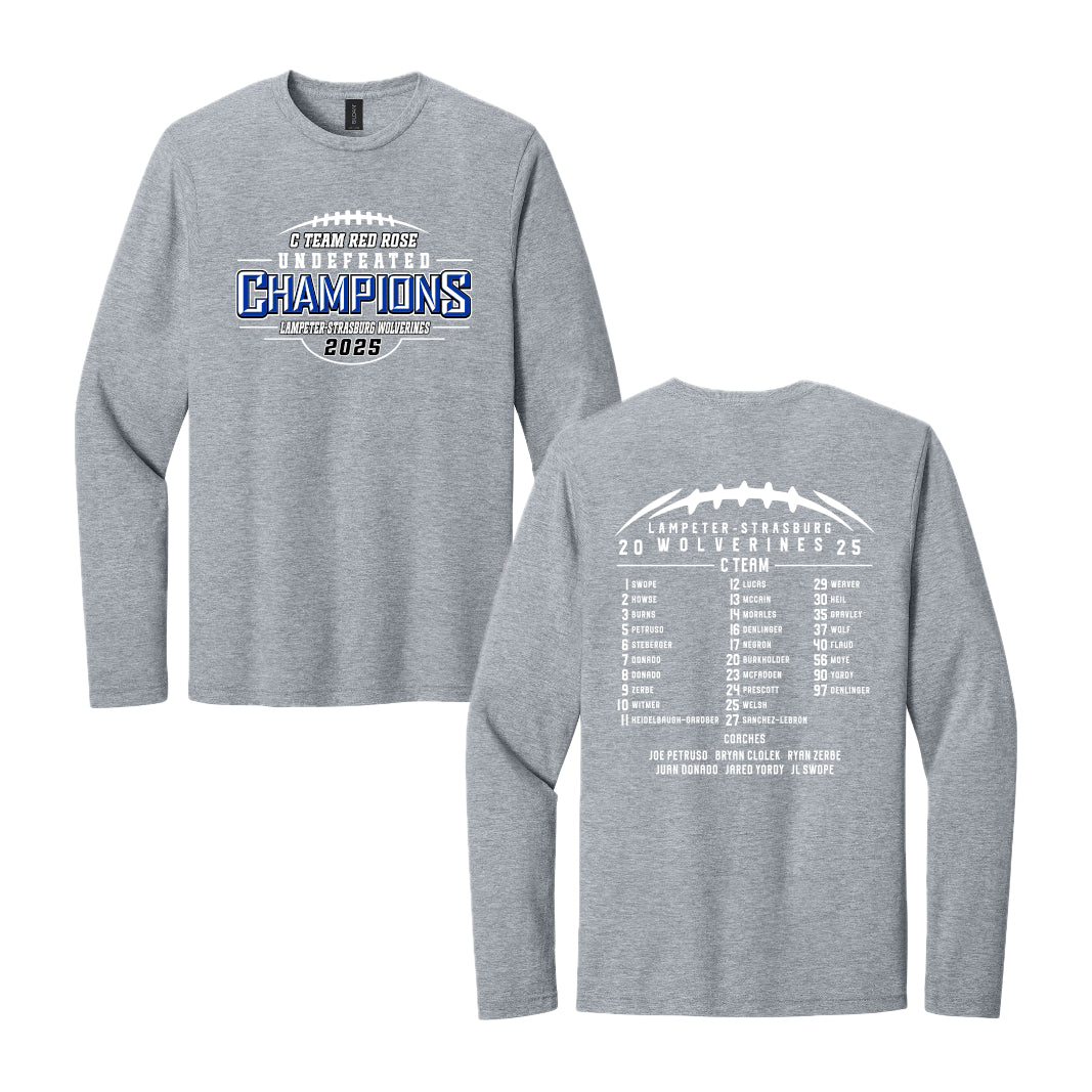 LSW021 - Sport Grey Long Sleeve C Team Champions Tee