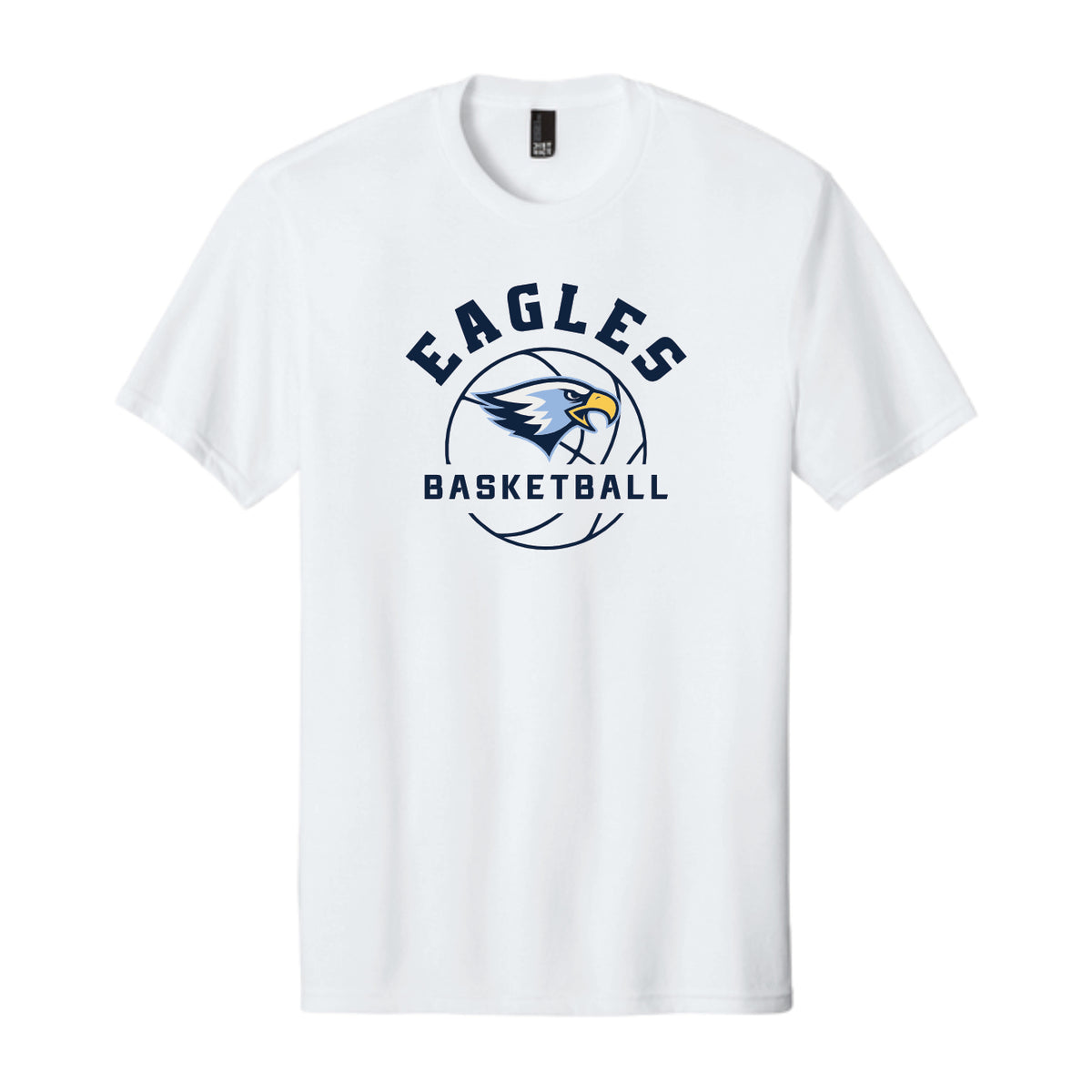 LCS120 - Eagles Basketball Short Sleeve White Tee
