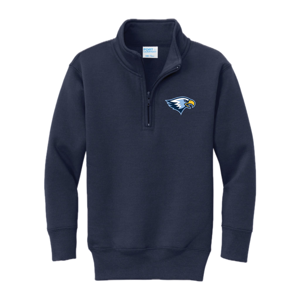LCS094 - Youth Navy 1/4 Zip Sweatshirt