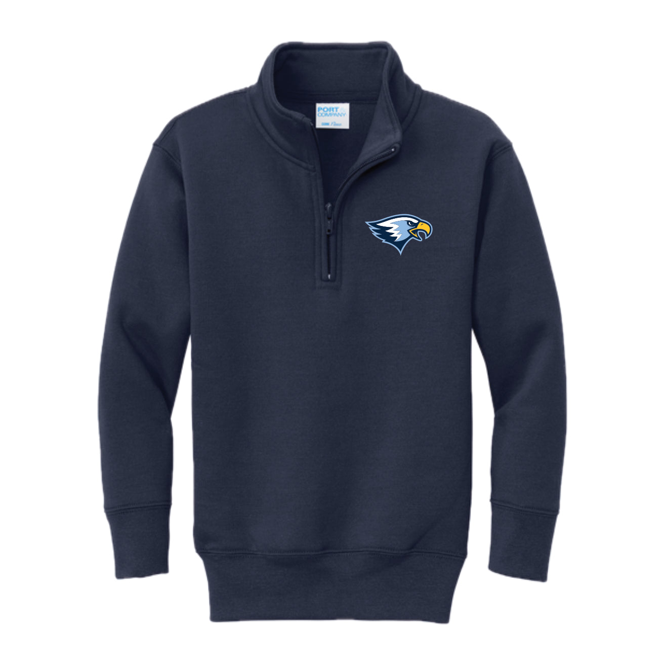 LCS094 - Youth Navy 1/4 Zip Sweatshirt