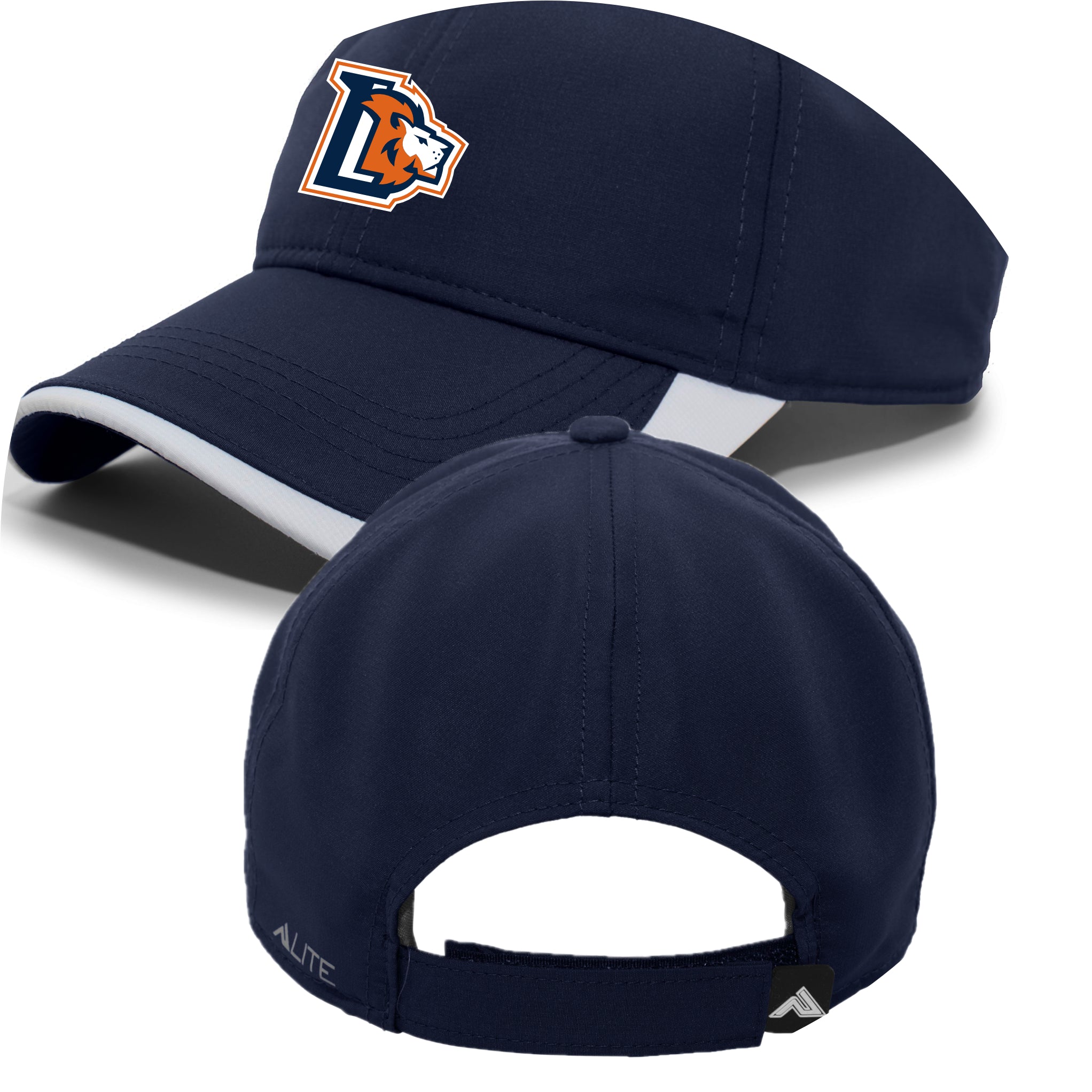 LCCS0325-21 Navy/White Performance Running Cap