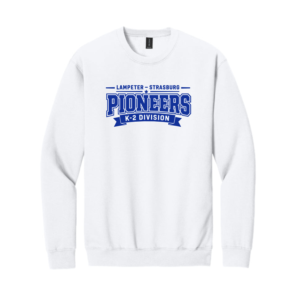 LSLAMELSH01 - 57 White Pioneers Crewneck Sweatshirt