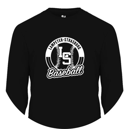 LSY0225-B07 Black Baseball Performance Long Sleeve