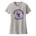 LSYBSH2-04 Lt Heather Grey Ladies Short Sleeve Tee