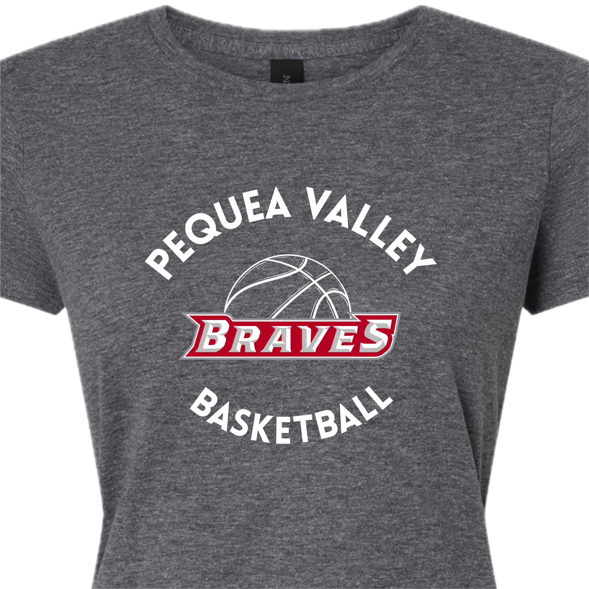 PVBSH01-02 Ladies Graphite Heather Short Sleeve Tee