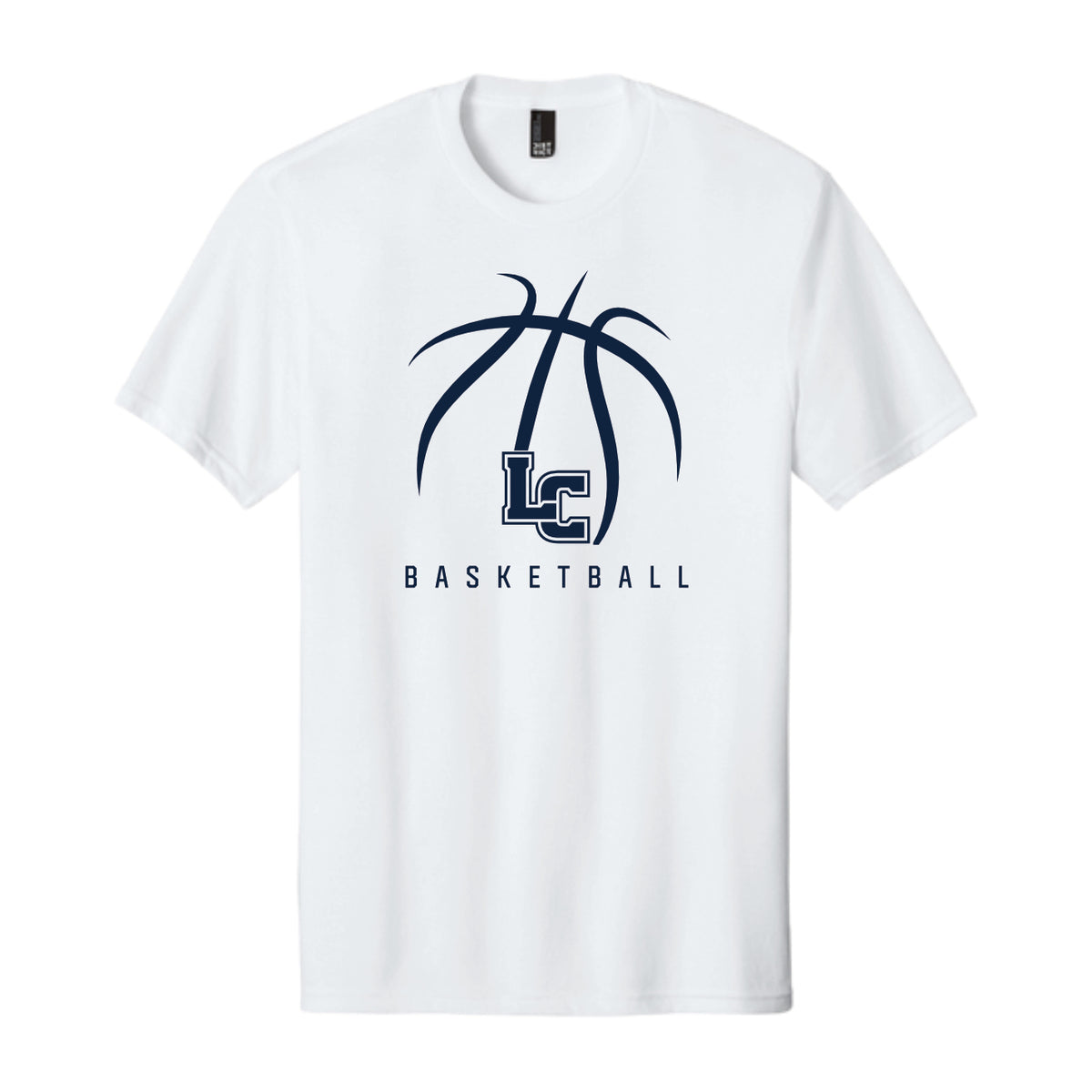 LCS121 - LC Basketball Short Sleeve White Tee