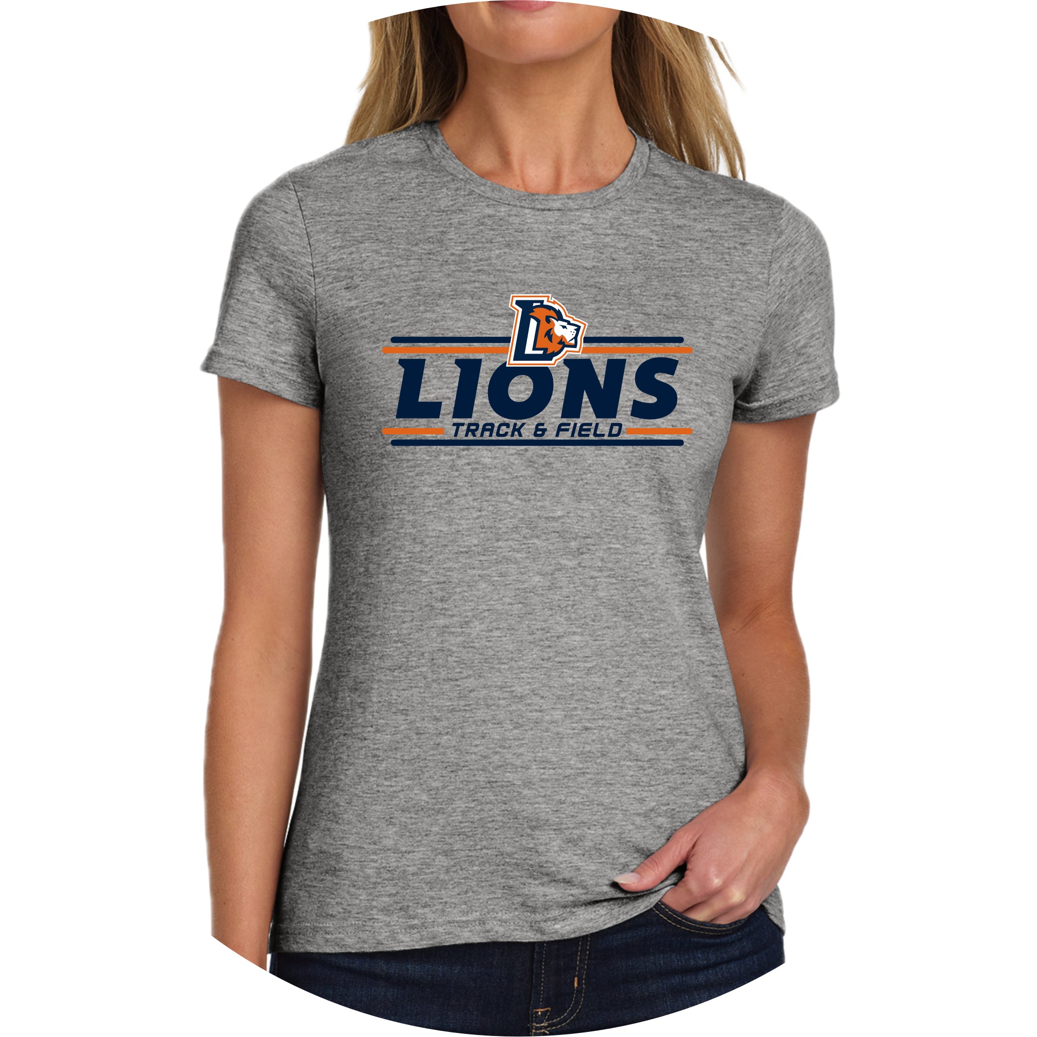 LCCS0325-02 Sport Grey Women's Short Sleeve Tee