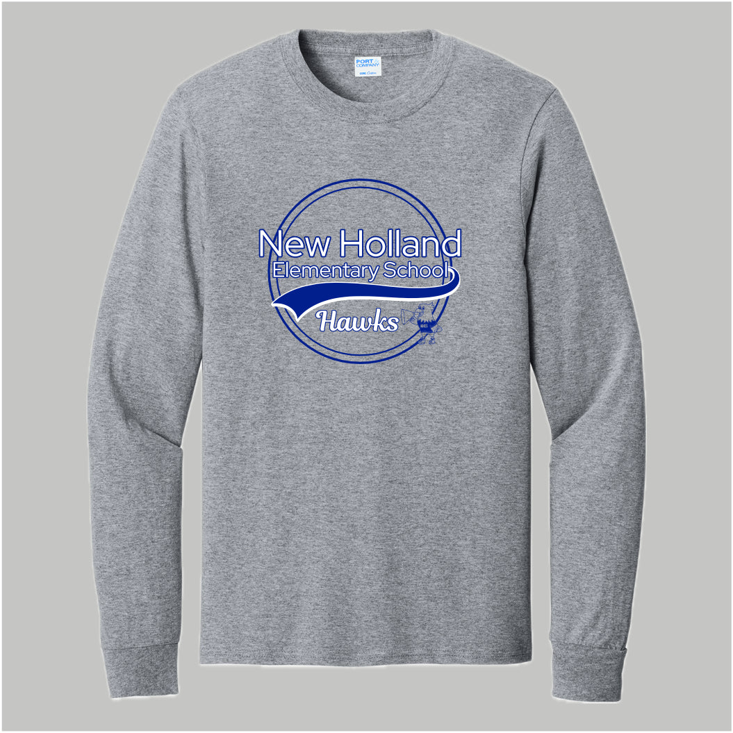 NHE054-04 Grey Long Sleeve Tee